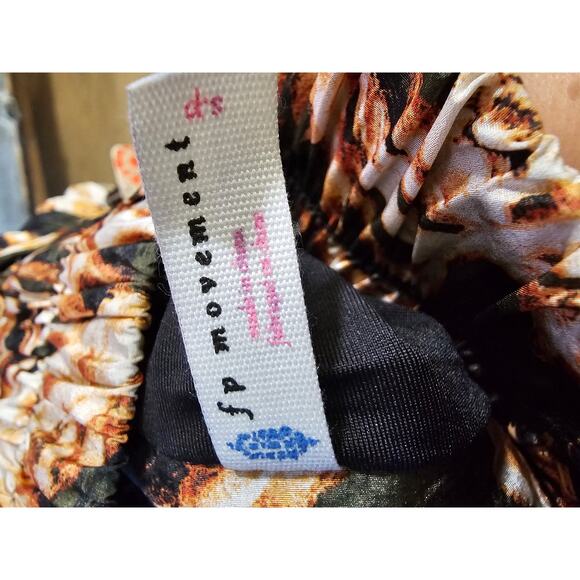 NWT FP Movement Free People The Way Home Green Black Tropical Floral Shorts S - Picture 6 of 6